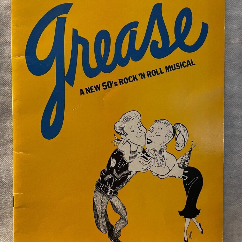 1972 Original GREASE on Broadway program.
